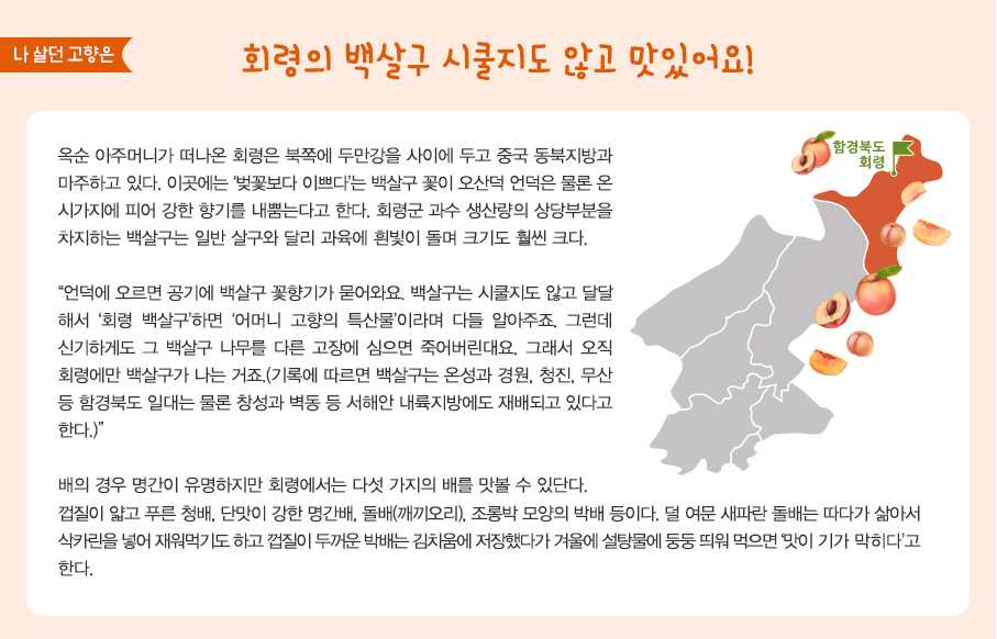 회령의 백살구 시쿨지도 않고 맛있어요!