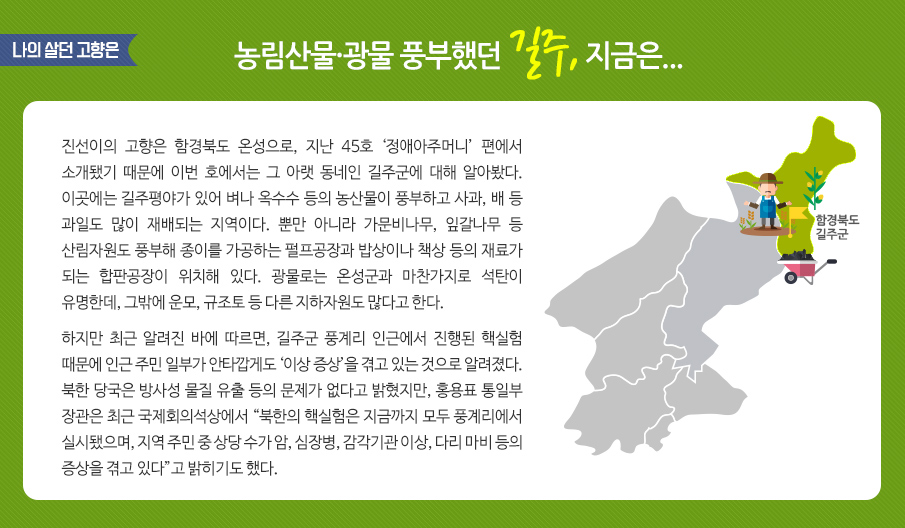 나의 살던 고향은 / 농림산물·광물 풍부했던 길주, 지금은...